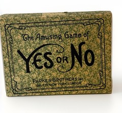 Antique PARKER BROTHERS The Amusing Game Of Yes Or No Complete