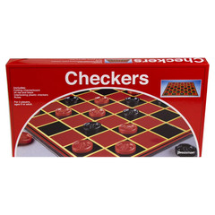 Pressman Checkers — Classic Game with Folding Board and Interlocking Checkers