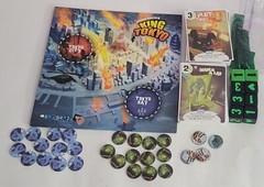 Iello- King of Tokyo Richard Garfield Board Game 2014 w/ Power Up! And Halloween