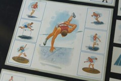 old sports lottery game laying cards old vintage toy collectors in 4 languages