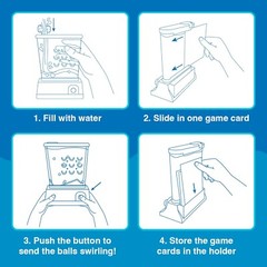 Original Waterfuls Classic Handheld Water Game – 6 Interchangeable Back Panels