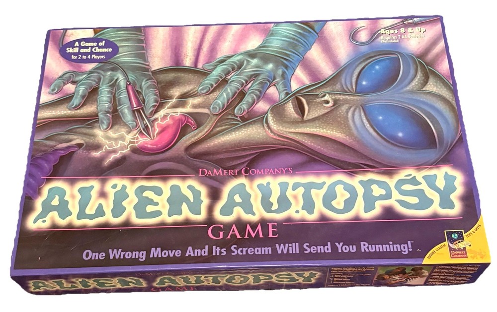 Vintage 1997 – UFO Alien Autopsy Operation Game Missing 2 Organs – Tested Works!