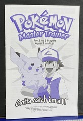 Pokemon Master Trainer Game Board 1999 Edition Hasbro