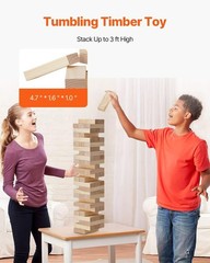 Outdoor Games Giant Tumble Tower Large Tumbling Timber Pine Wooden Stacking Yard