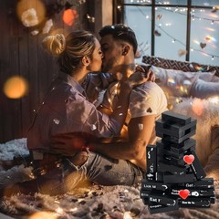 48 Blocks Adult Naughty Games, Tumble Tower Couples Game for Adults, Sexy