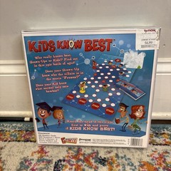 Toy Kids Know Best Trivia Board Game 2-4 Pressman Kids 6+ vs. Grown-ups New