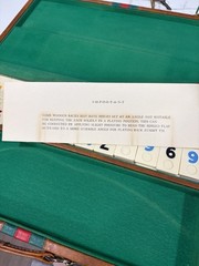 The Game Merchant Rack Rummy Strategy Tile Travel Game w/ Carrying Case 1975