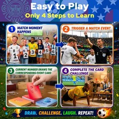 2026 World Soccer Live Watch Party Game – 120 Challenges & Questions Interact…