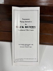 The Game Merchant Rack Rummy Strategy Tile Travel Game w/ Carrying Case 1975