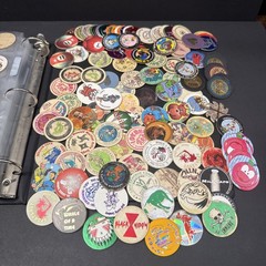 Vintage 1990s-2000s POG Collection Binder Over 400 pcs With Various Designs-READ
