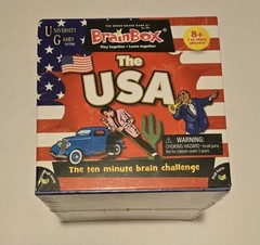 Brain Box, The USA, Board Game, NEW! Challenge Learn States, Capitals, Age 8 up