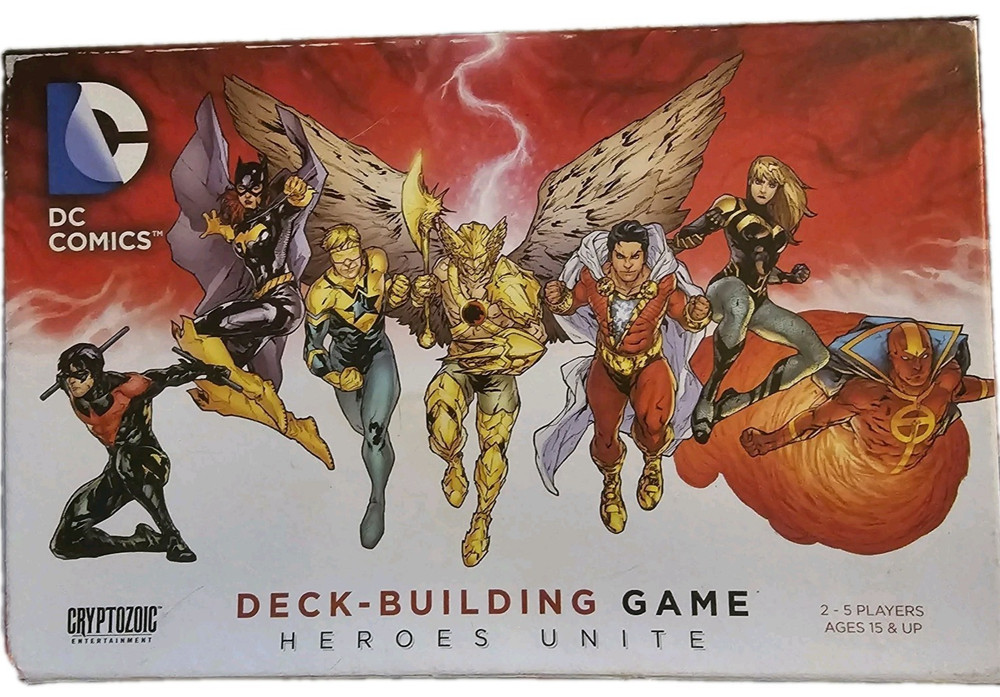 DC COMICS Deck-Building Game Heroes Unite Cryptozoic Cards Super Villains 2013