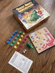 Dizzy, Dizzy Dinosaur – Board Game – Pressman – Complete – Vintage 1987