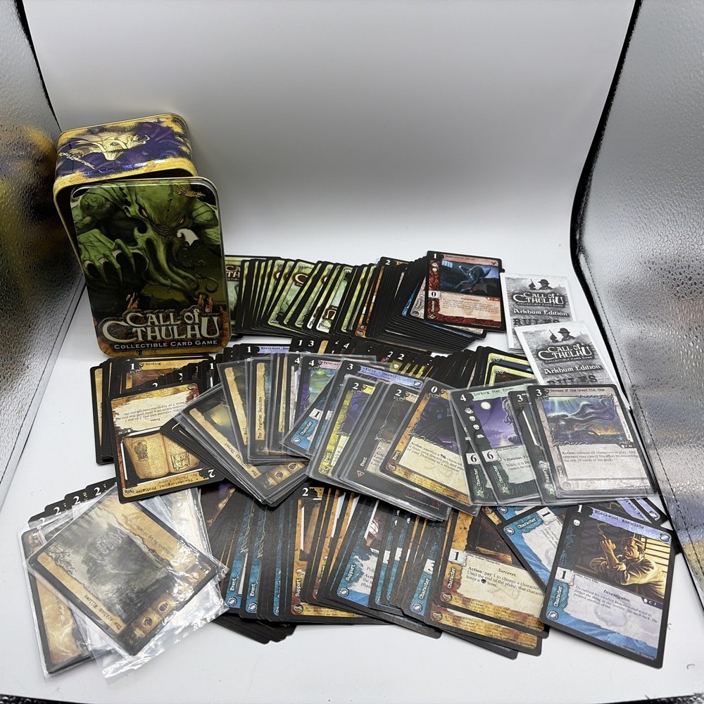 Call of Cthulhu Collectible Card Game in Tin Deck Box – Various