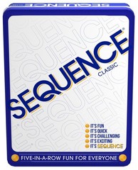 Sequence Board Game for 2 to 12 Players Strategy Game in Tin Ages 7 and Up