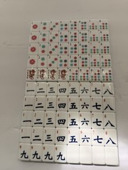 mahjong tiles vibrant layered American style 4 Layered 160 tiles Baby Blue New
