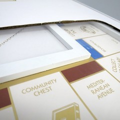 RARE 2016 Hasbro Monopoly Luxury LUXE White and Gold Limited Edition New Sealed