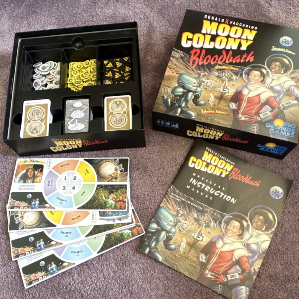 Rio Grande Games Moon Colony Bloodbath Board Game, Sci-Fi, Engine-Building