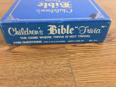 Children’s Bible Trivia Board Game Complete Vintage 1984 2100 Questions 300 Card