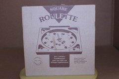 OPEN BOX / Square Roulette Board Game Wood