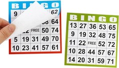 Bingo Paper Game Cards – 1 Card – 100 Books of 5 Sheets