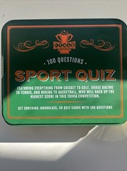Championship Sport Quiz Game in Collectible Tin Box – 50 Cards – 100 Questions