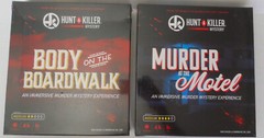 2-HUNT A KILLER Murder Mystery Games ‘Body On The Boardwalk’ & ‘Murder At The Mo