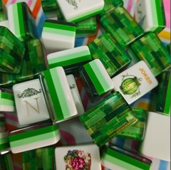 Forest Wizard Pearls Mahjong Set Of Tiles American Mahjong Mahj Oh My Line Set