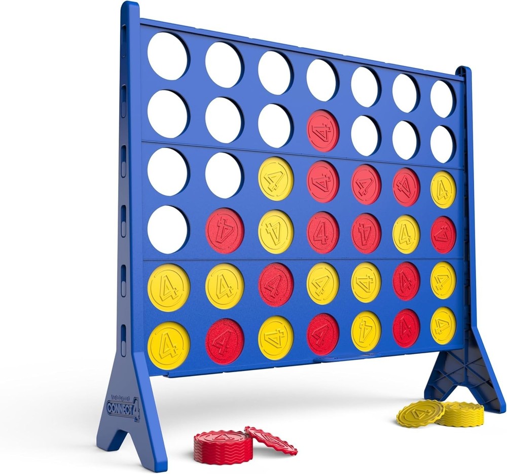 Connect 4 Oversized Edition Game – Giant Classic Four-In-A-Row Family Fun – Indo