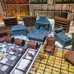 HEROQUEST Complete FURNITURE Set NEW!! Usable As DND Dungeon Terrain Lot