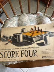 Lakeside Games Score Four Board Game 1967 Vintage, Complete Set