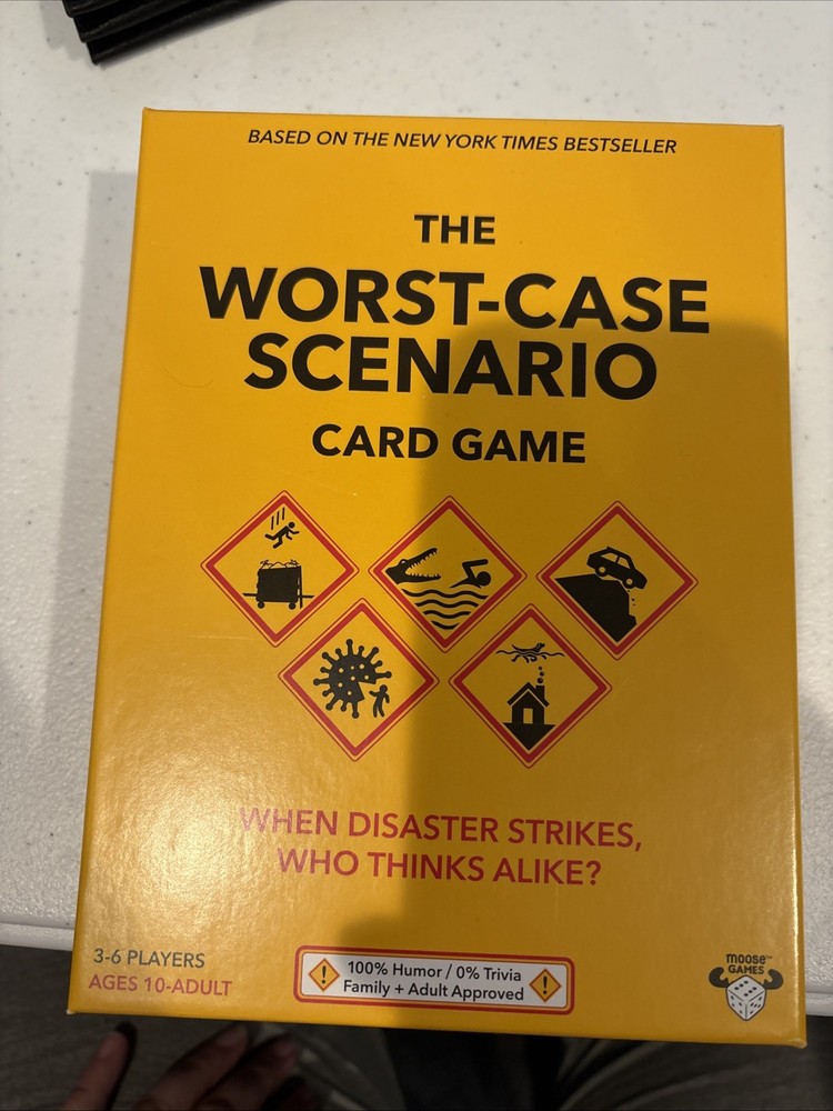 The Worst-Case Scenario Card Game: Humor 3-6 Players Age 10 and Up NEW Sealed