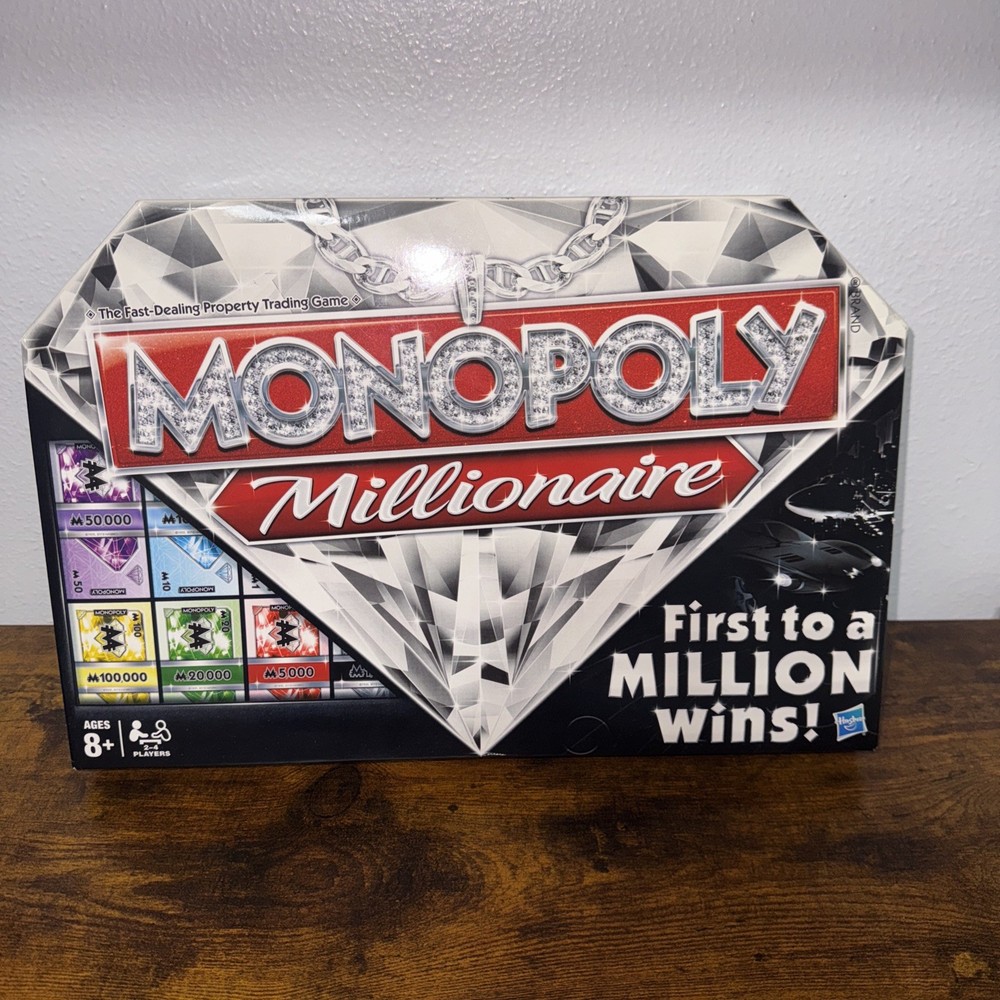 Hasbro Monopoly Millionaire Board Game Ages 8 and above Max of 4 players