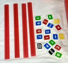 1995 Uno Madness Tile Game Mattel Pop Up Timer In Box Complete Clean Game