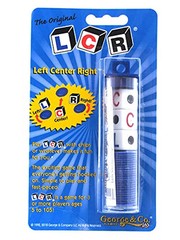 LCR Left Center Right Fun Dice Game for 3 to 12 Players Family Game Night