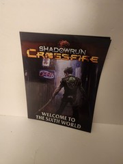 Shadowrun Crossfire Cooperative Deck-Building Fully Sleeved Complete Preowned