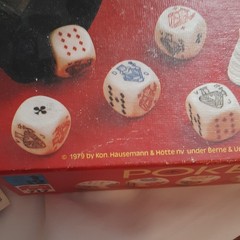 Jumbo Poker Dice Game 1979 MPN 717 Cards & Dice Set for 12 Years & Up