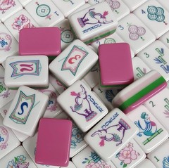American Mahjong Game Set, 160 tiles rose red elephant Mah Jong Tiles Fast ship