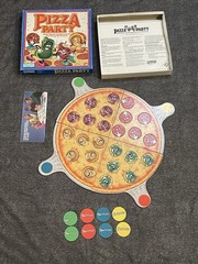 Vintage 1987 Pizza Party Board Game 100% Complete In Box Parker Brothers