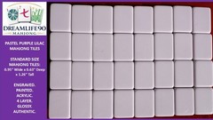 PASTEL PURPLE 4 Layer Acrylic Mahjong Tiles American Set 160 Tiles US SELLER!
