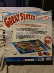 Game Zone Great States Geography Board Game, New And Sealed