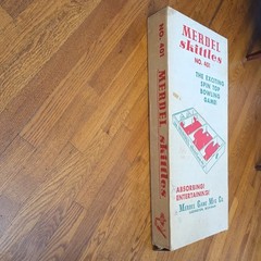 Vintage Merdel Game Skittles No 401 Excellent, Complete, Original box, spin top