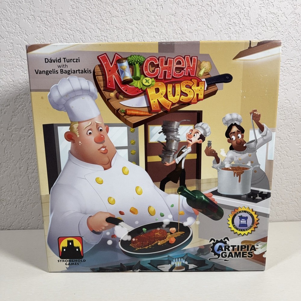 Kitchen Rush Real-Time Cooperative Board Game Stronghold Games 1st Ed Complete