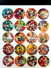 Animaniacs Tazos – Complete Set 1 to 60 Pogs *RARE* $10 / Tazo – Elma Chips 1997