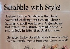 1989 Milton Bradley 4034 Scrabble Deluxe Edition Board Game EUC COMPLETE