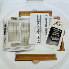 Scrabble Deluxe Rotating Turntable Edition Selchow & Righter 1982 Original Box