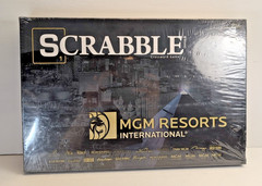 NEW! SEALED! SCRABBLE MGM RESORTS INTERNATIONAL USAOPOLY CROSSWORD BOARD GAME 8+