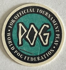 Vintage World POG Federation Official Tournament Lot of 15 POG Caps Five Colors