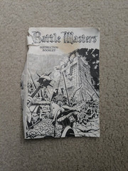 Vintage 1992 Battle Masters Replacement Pieces- Instruction Booklet