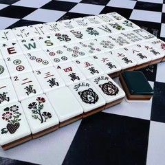 Lyla Inspired 4-Layer Teal Back American Mahjong Tiles